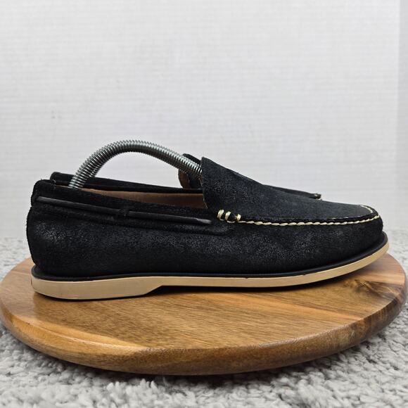 Polo Ralph Lauren Mens 8.5D Blackley Slip On Black Leather Casual Daily Loafer main image 13
